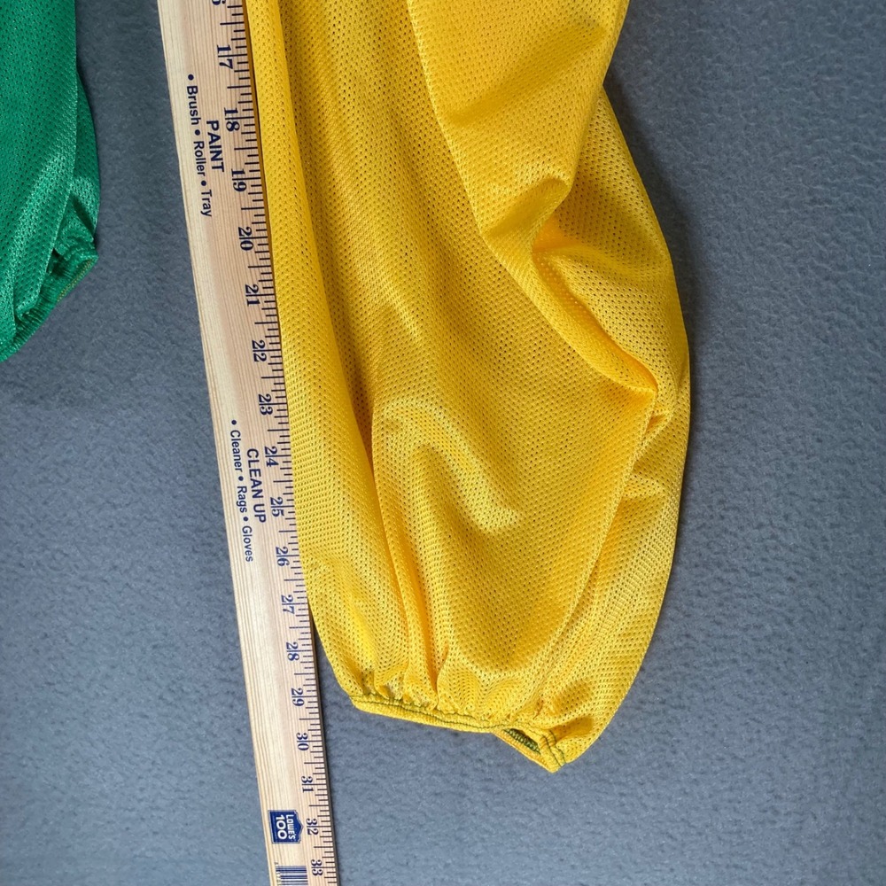 UO Yellow Green Pink Colorblock Mesh Cropped Zip Up Hoodie Pants Set L - Picture 12 of 14